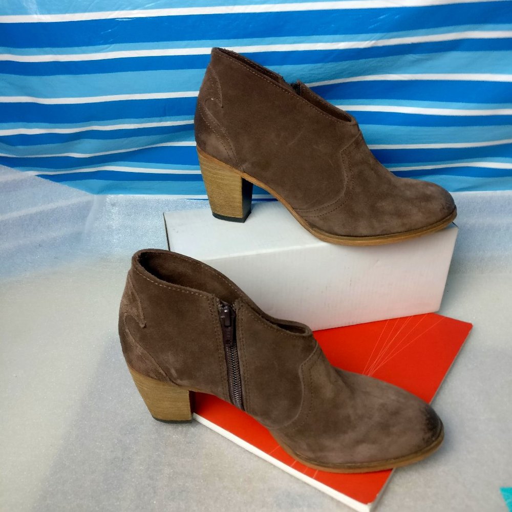 Ankle Boot, Leather Upper, Leather Sole, 2" inch Low heel 7.5us/5.5uk